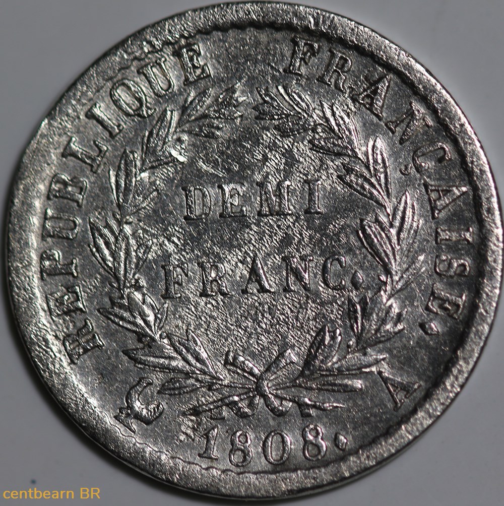 demi franc napoleon tête laurée monnaies monde france demi franc napoleon tete lauree