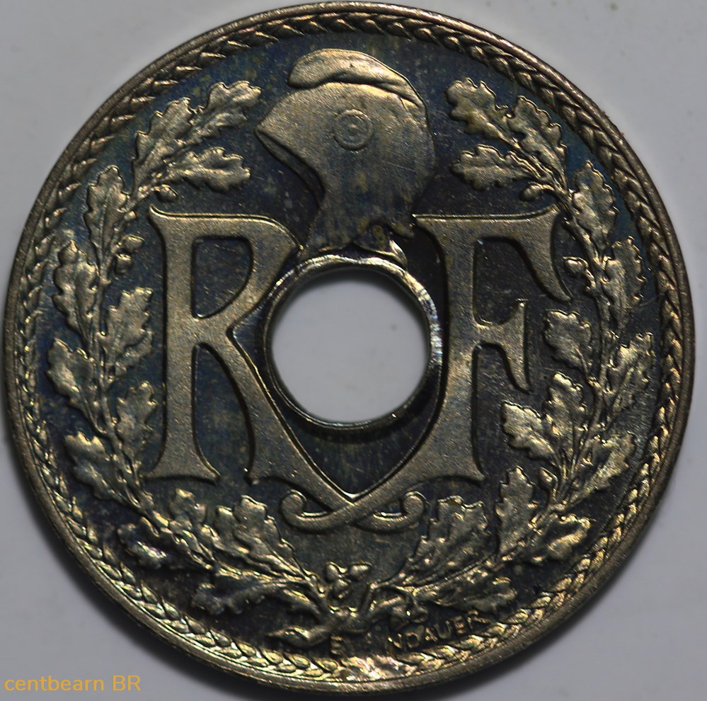 monnaies monde france essai 5 centimes lindauer maillechort