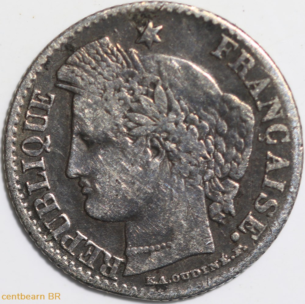 20 centimes céres,ll république monnaies monde france 20 centimes ceres ll republique