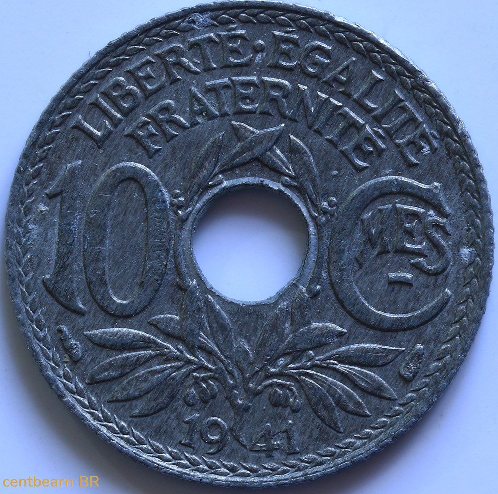 monnaies france modernes 10 centimes lindauer 1941 2