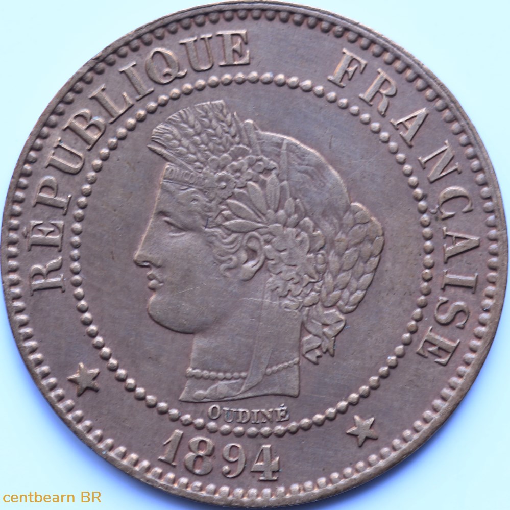 2 centimes céres 1894 paris monnaies france modernes 2 centimes ceres 1894 paris