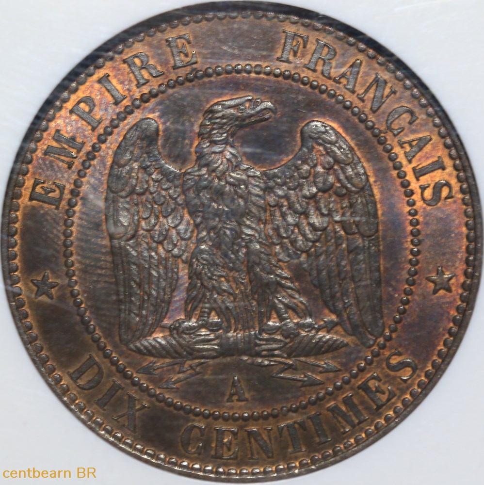 10 centimes napoleon lll1855 monnaies france modernes 10 centimes napoleon lll1855