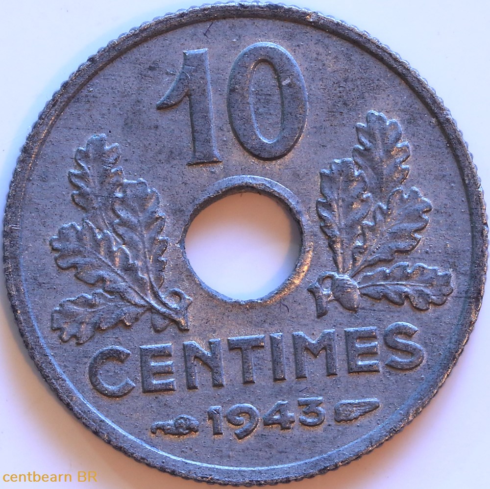 10 centimes État français, petit module monnaies france modernes 10 centimes etat francais petit module