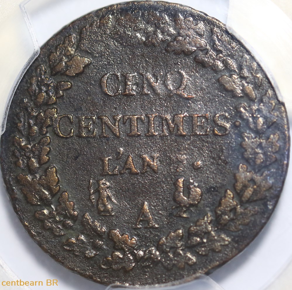 5 centimes dupré,grand module monnaies france modernes 5 centimes dupre grand module