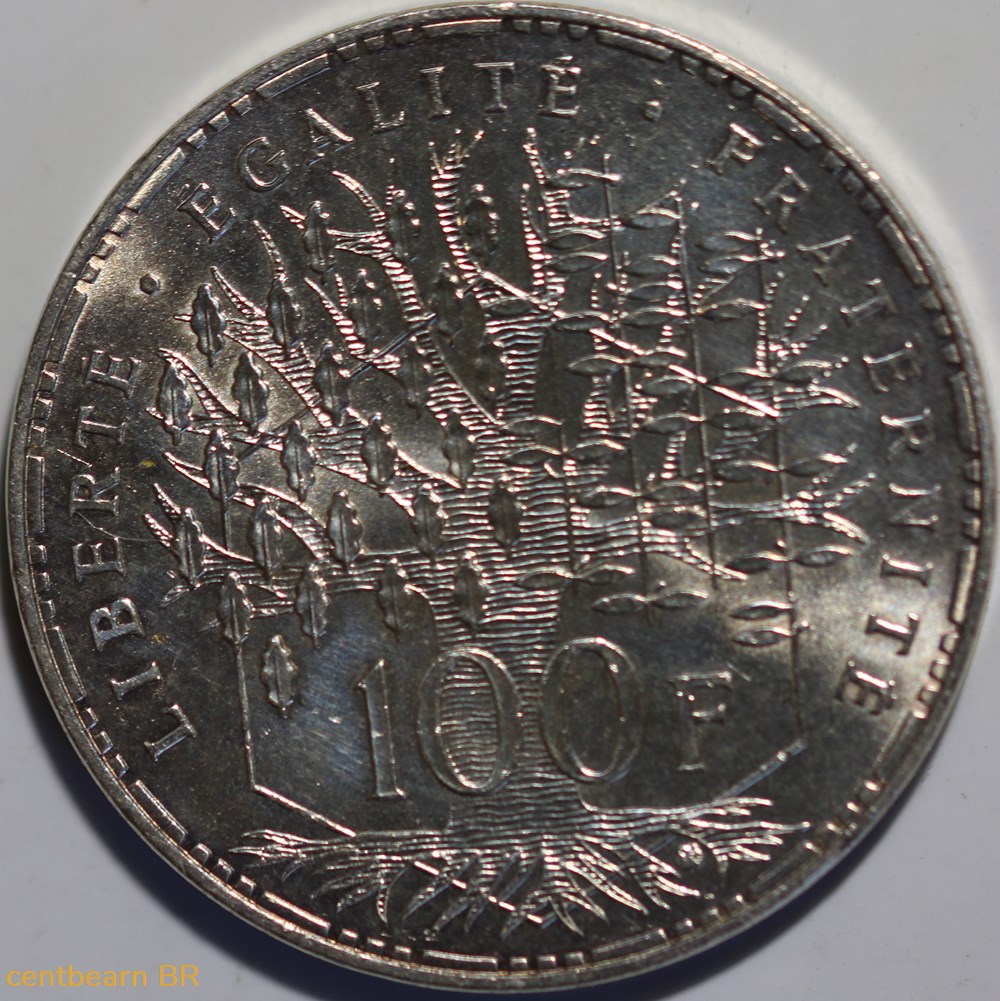 monnaies monde france 100 francs pantheon 1983