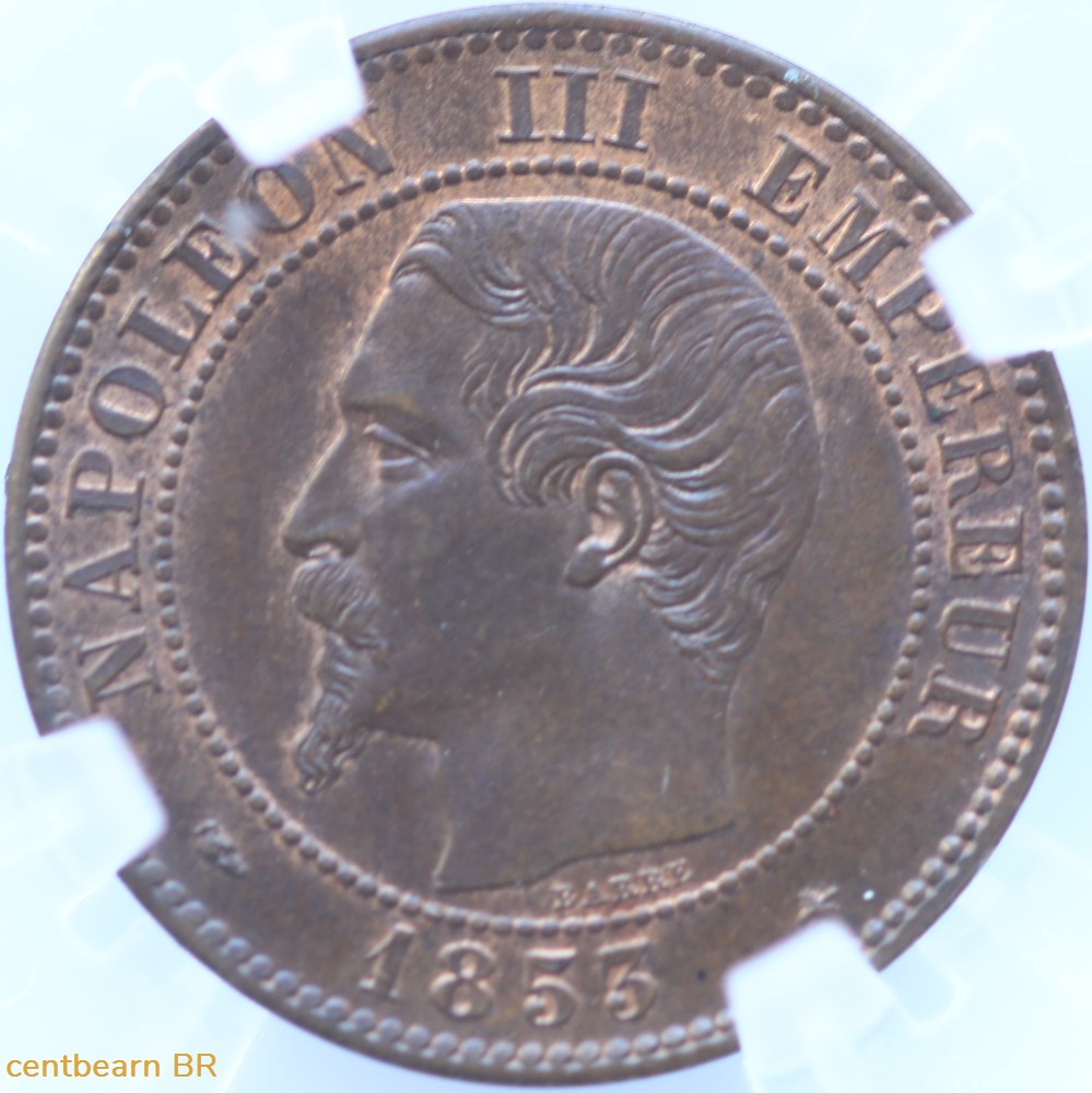 2 centimes Napoléon lll ,tête nue monnaies france modernes 2 centimes napoleon lll tete nue