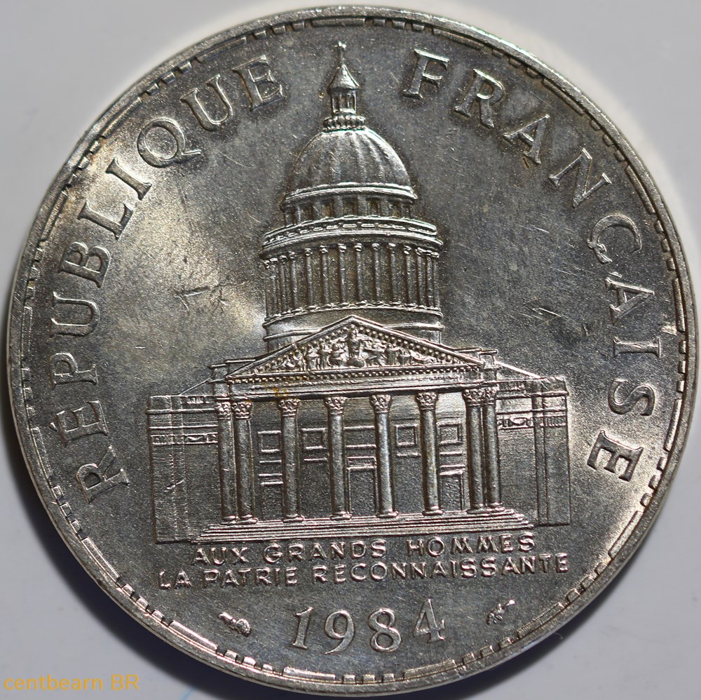 monnaies monde france 100 francs pantheon
