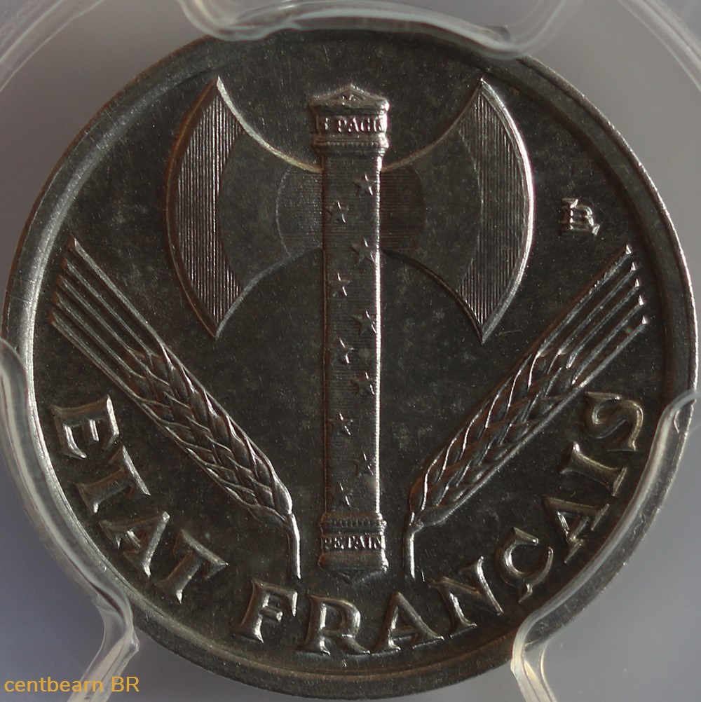 50 centimes francisque lourde, premier exemplaire avec les croix monnaies monde france 50 centimes francisque lourde premier exemplaire avec les croix