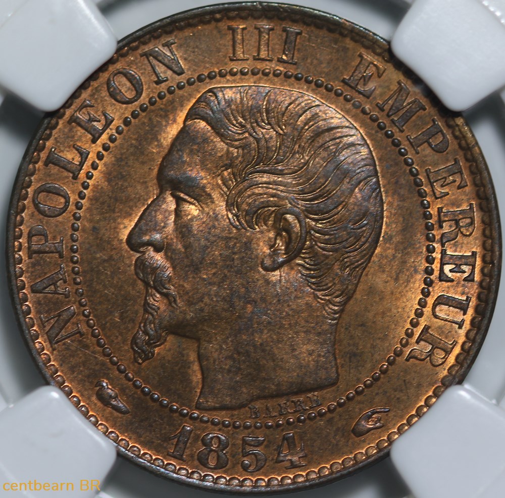5 centimes napoleon lll tête nue 1854 monnaies monde france 5 centimes napoleon lll tete nue 1854