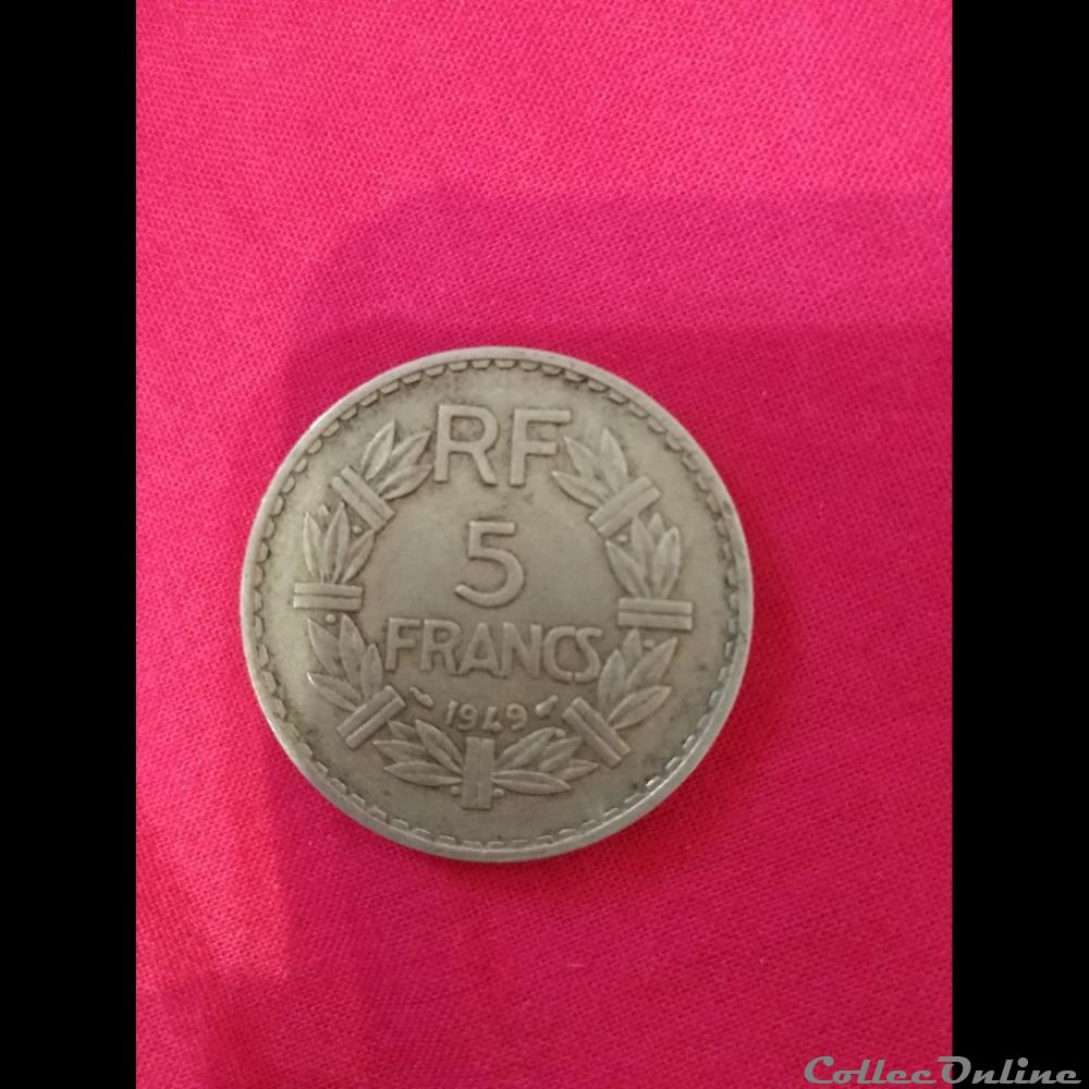 monnaie france moderne 5 francs 1949