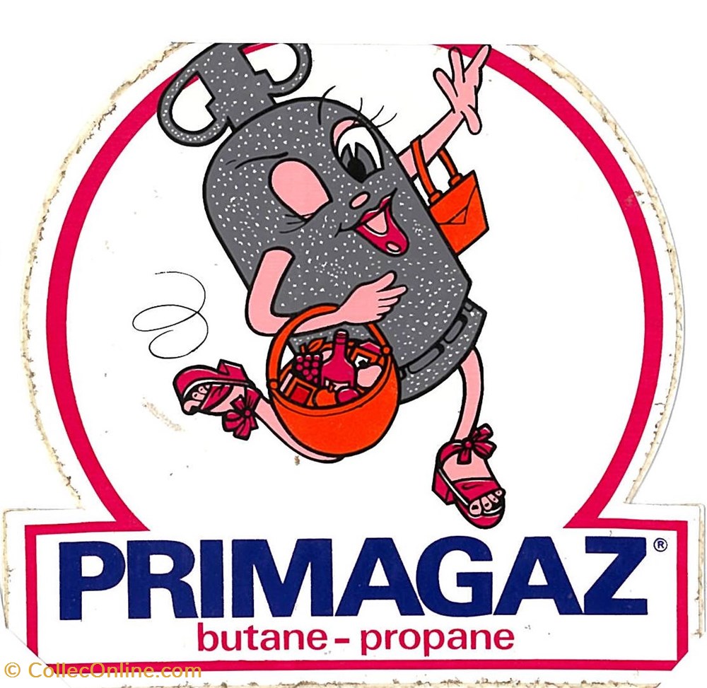 Autocollant\Pétrolier\Primagaz objets publicitaires autocollant petrolier primagaz