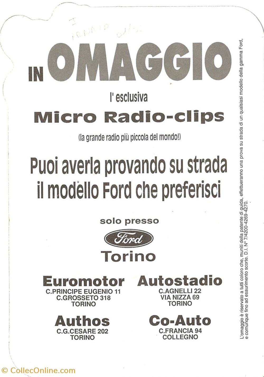 objets publicitaires autocollant constructeur ford