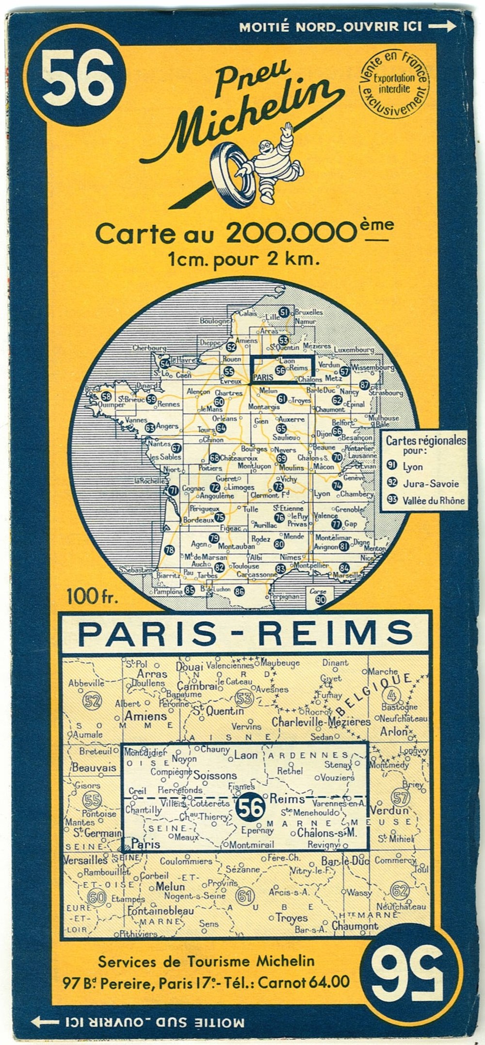 Documents\cartes routières\Michelin anciens documents cartes routieres michelin
