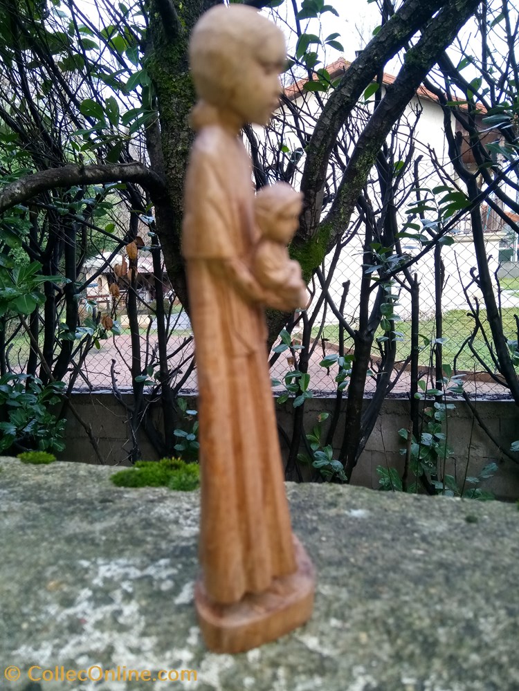 Statuette vierge à l'enfant en bois 4 patrimoine religieux statuette vierge a enfant en bois