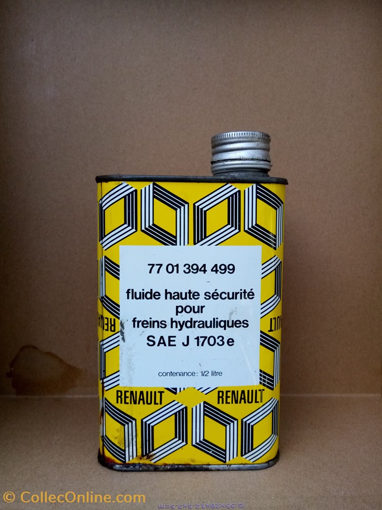 transports voiture bidons liquide freins metal constructeur renault