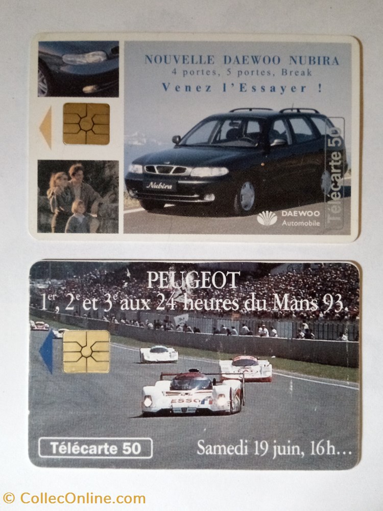 diver deux telecartes france telecom