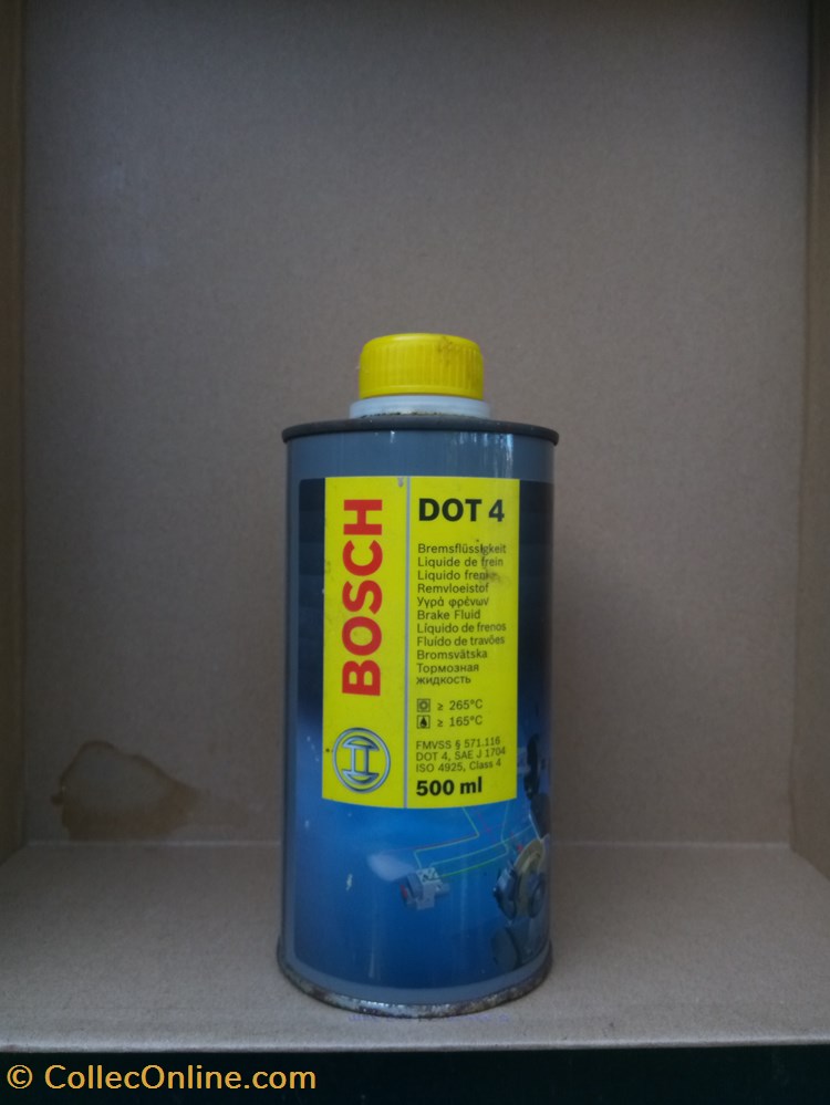 transports voiture bidons liquide freins metal equipementier bosch