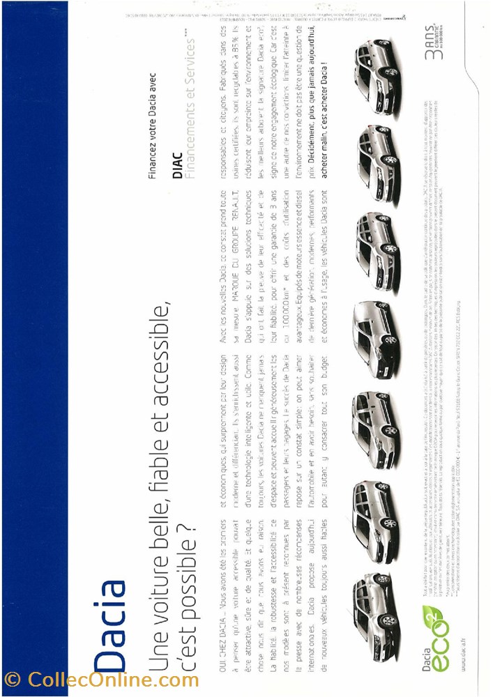 diver documents plaquettes commerciales constructeur dacia