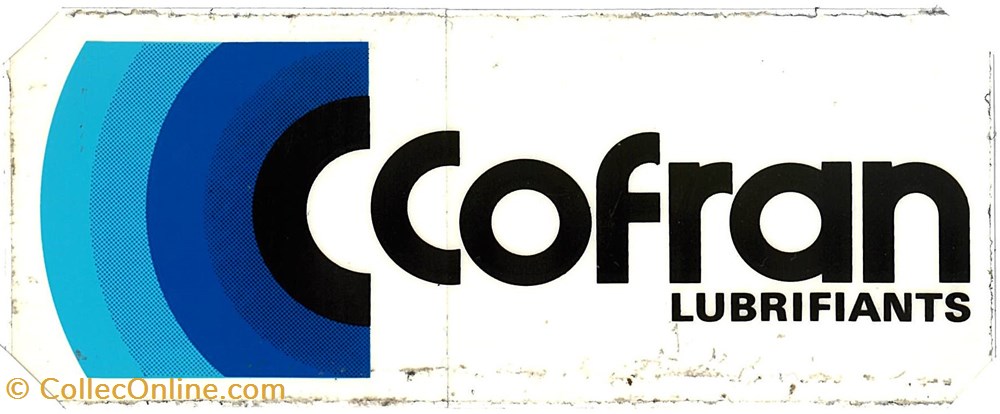 Autocollant\Pétrolier\Cofran objets publicitaires autocollant petrolier cofran