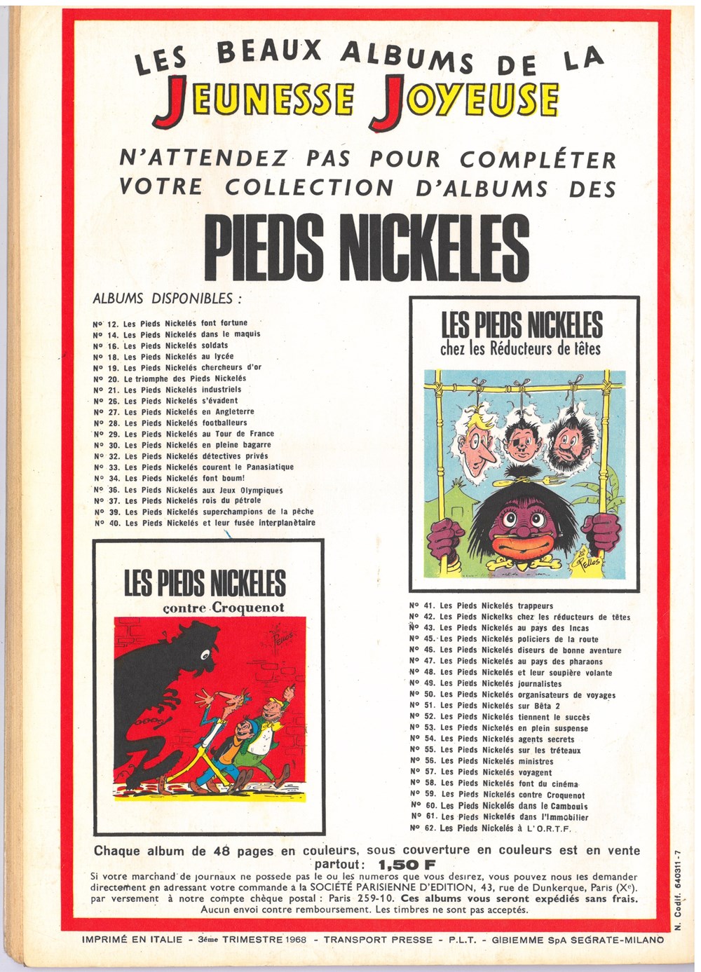 Bibi Fricotin 28 3 trim 68 livres bd revues bandes dessinees bibi fricotin 28 3 trim 68