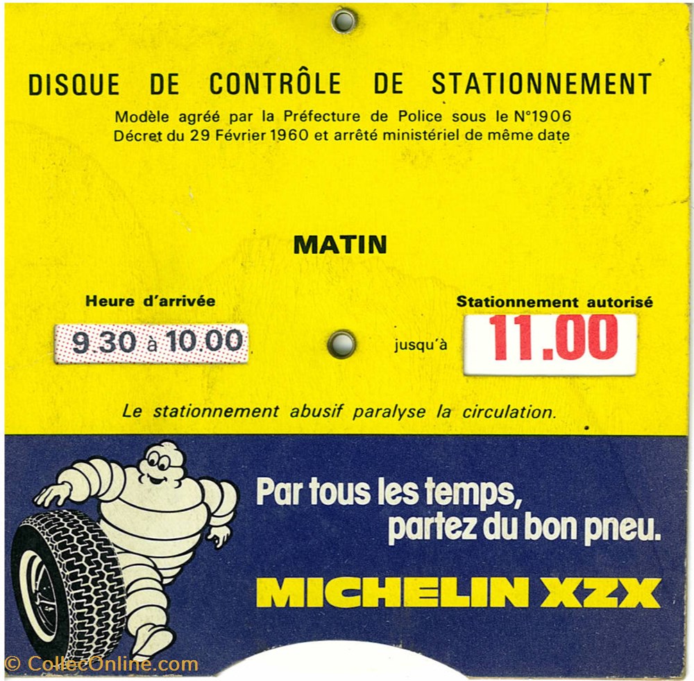 diver disque de stationnement michelin xzx