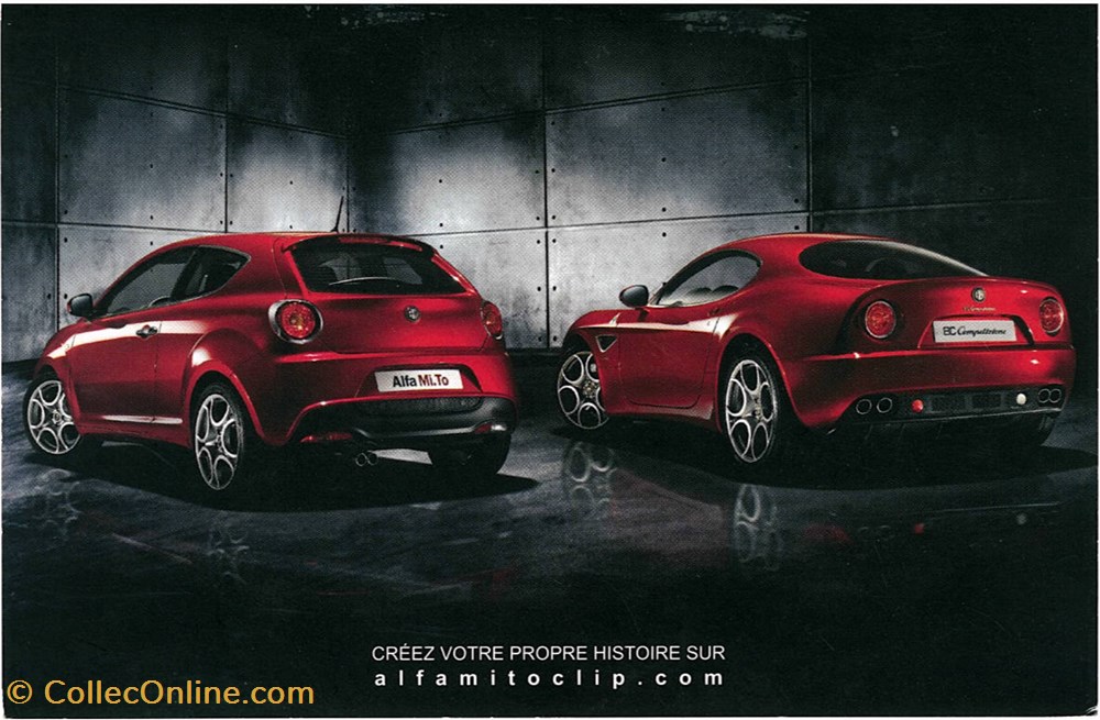 documents cartes postales constructeur alfa romeo