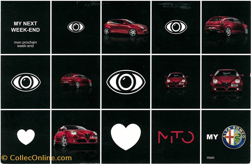 documents cartes postales constructeur alfa romeo