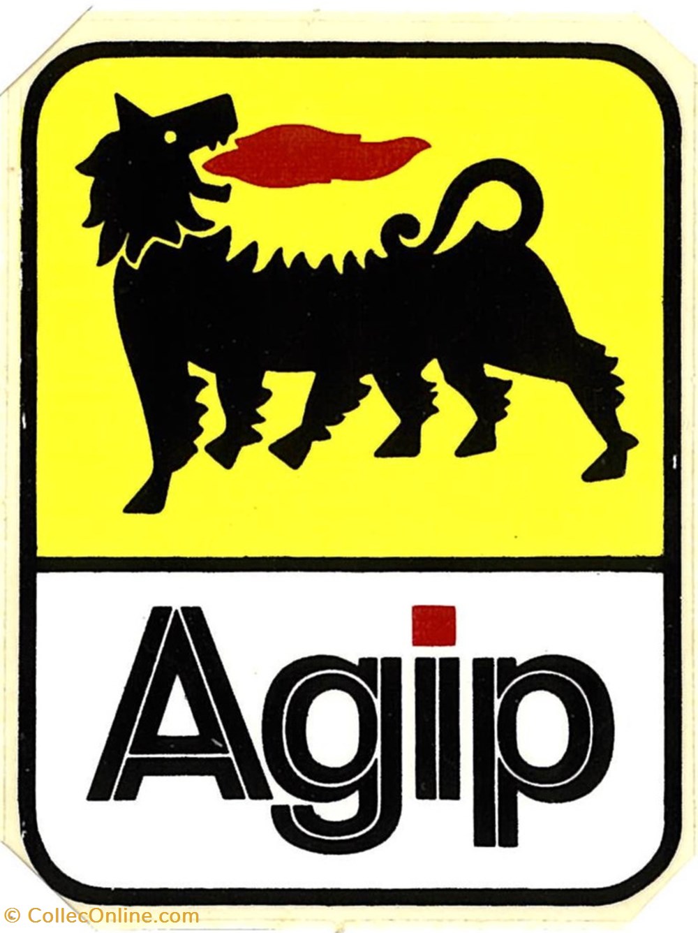 Autocollant\Pétrolier\Agip objets publicitaires autocollant petrolier agip