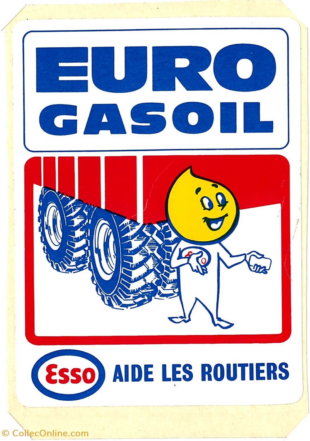 Autocollant-Pétrolier-ESSO - Advertising items - Period 20th century