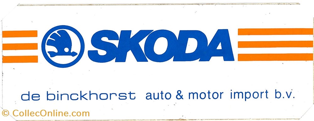 Autocollant\Constructeur\Skoda objets publicitaires autocollant constructeur skoda