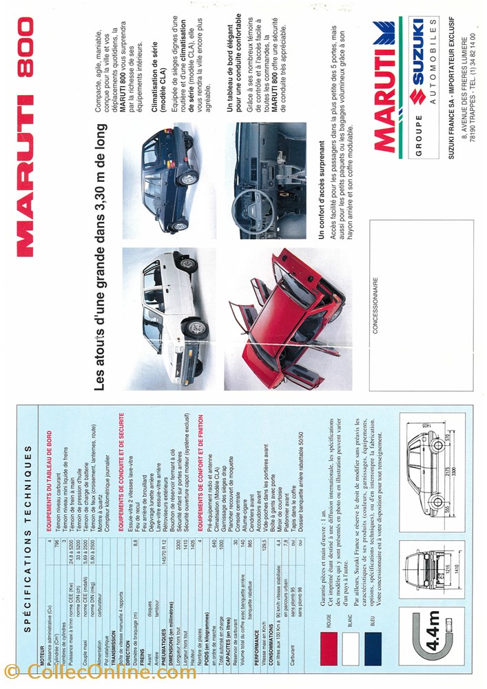 diver documents plaquettes commerciale constructeur maruti