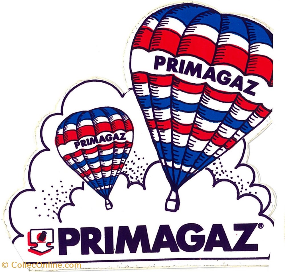 objets publicitaires autocollant petrolier primagaz