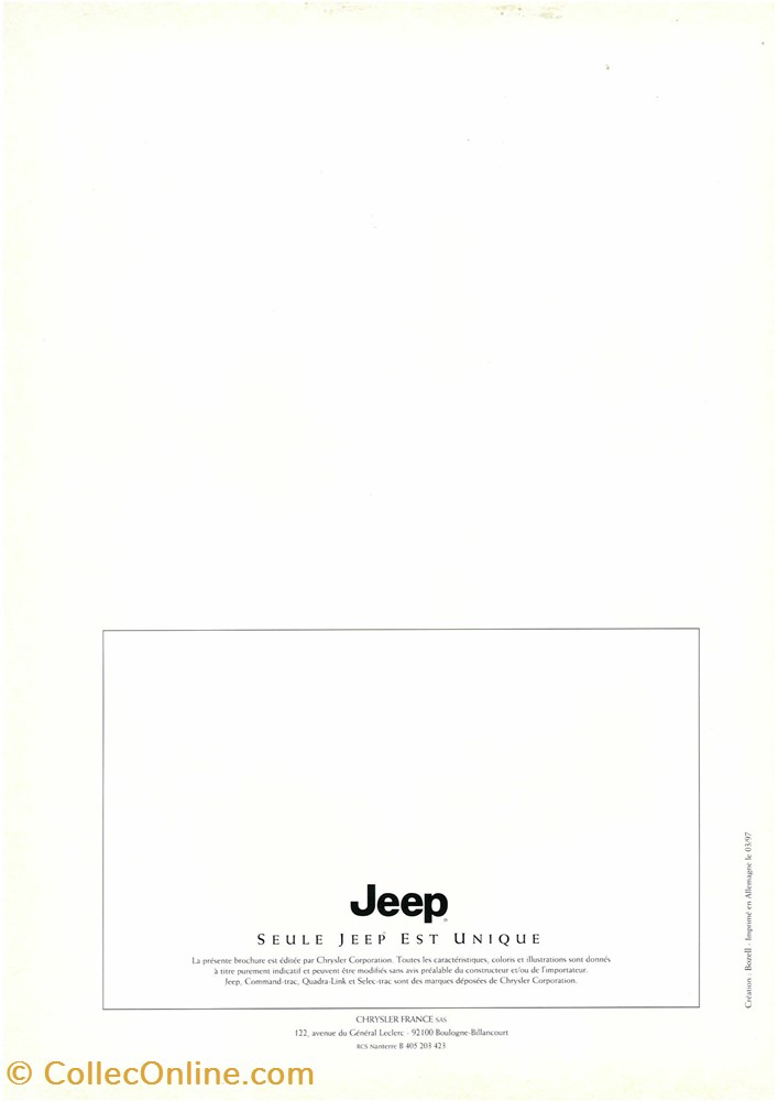 diver documents plaquettes commerciales constructeur jeep