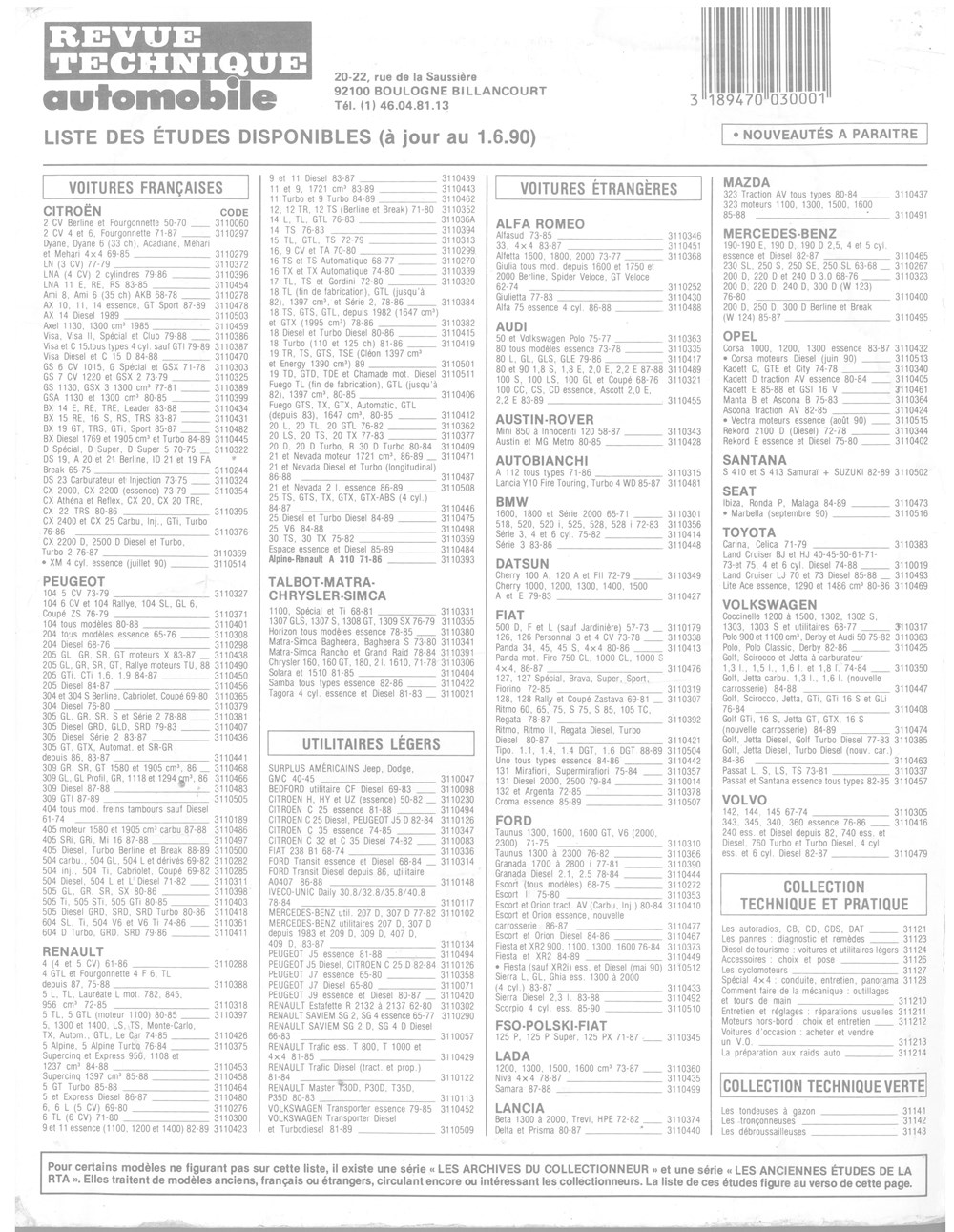 Documents\Revue techniques\RTA anciens planches plans documents revue techniques rta