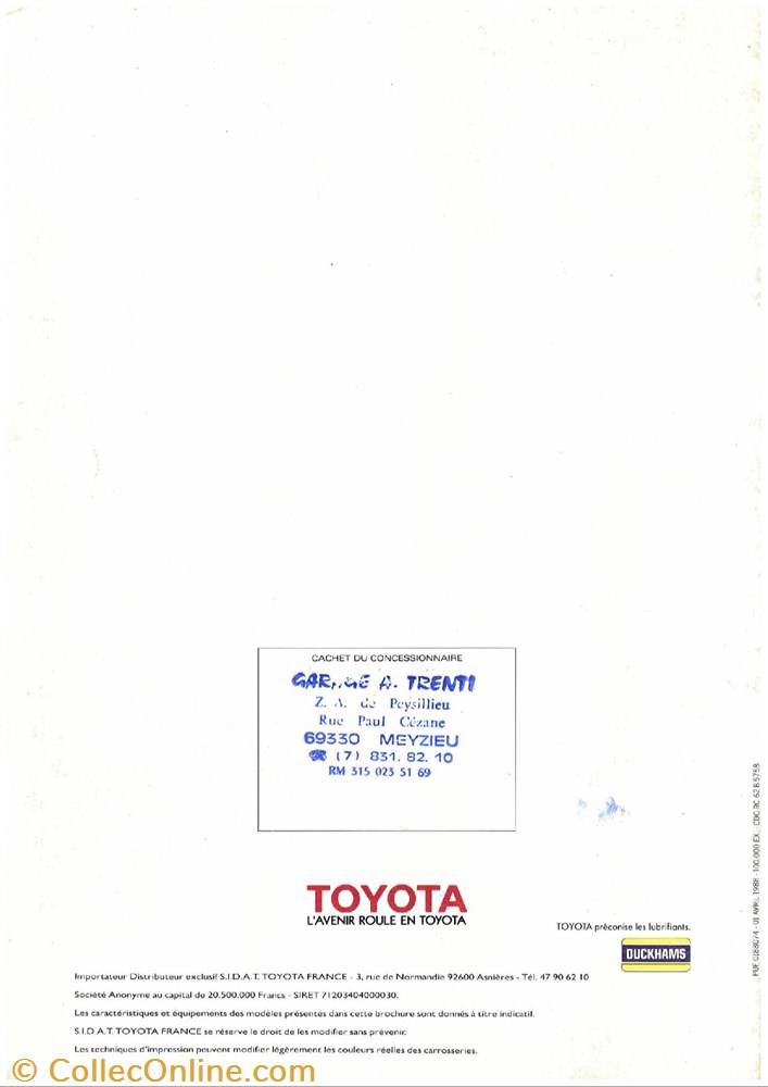 diver documents plaquettes commerciales constructeur toyota