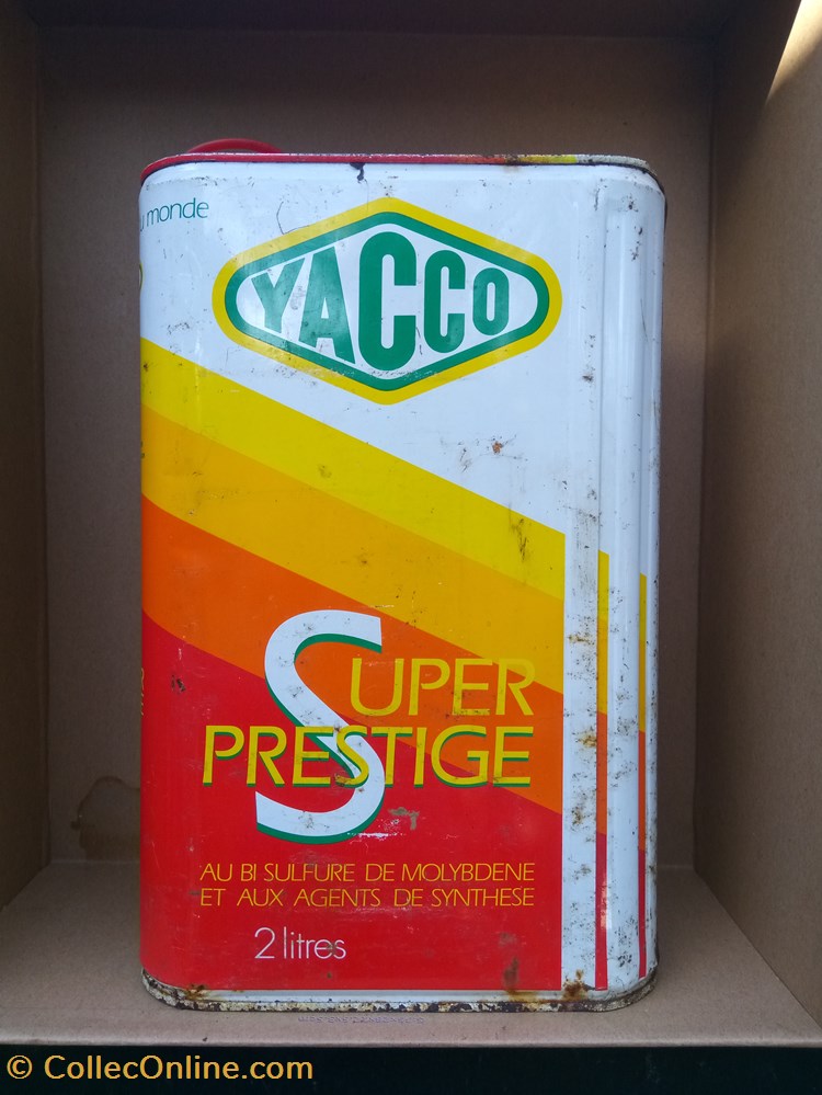 Bidons\huile\métal\pétrolier\Yacco 3 transports voiture bidons huile metal petrolier yacco