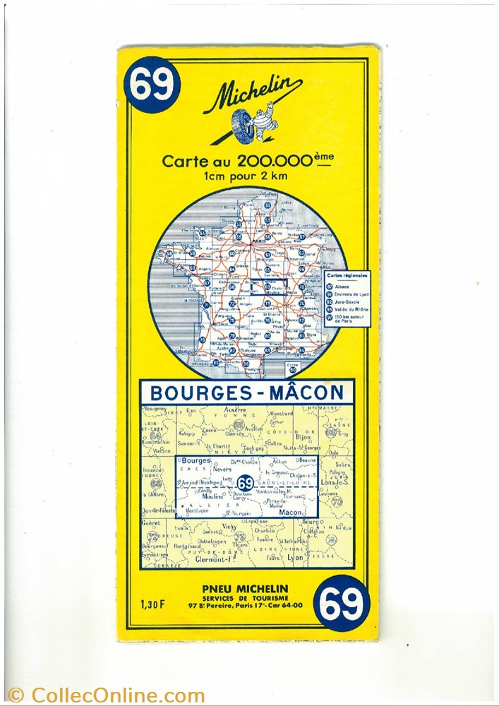 Documents\cartes routières\Michelin vieux papier documents cartes routieres michelin