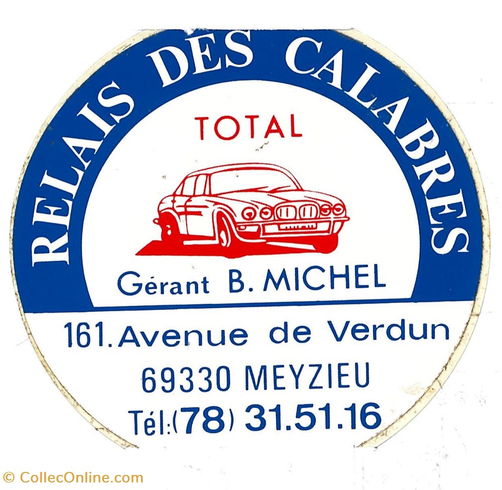 Autocollant\Station service\TOTAL objets publicitaires autocollant station service total