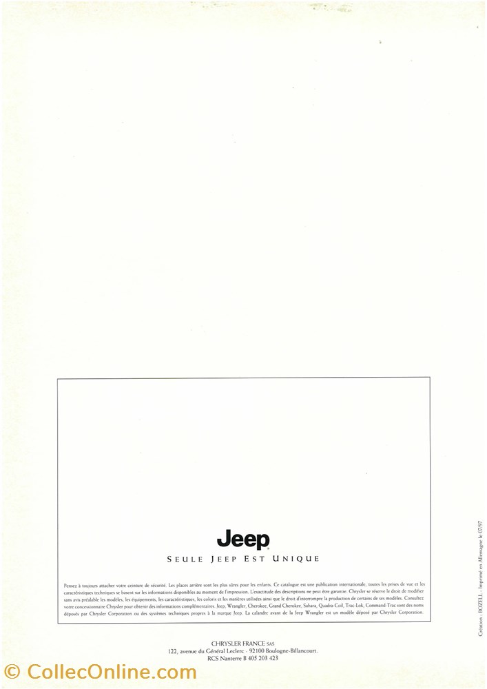 diver documents plaquettes commerciales constructeur jeep