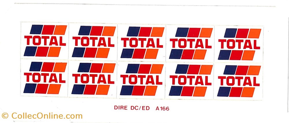 Autocollant\Pétrolier\Total objets publicitaires autocollant petrolier total