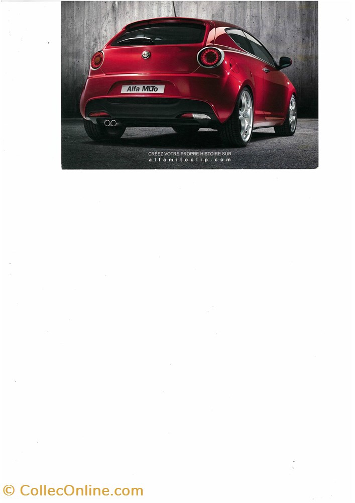 Carte postale Alfa Mito diver carte postale alfa mito