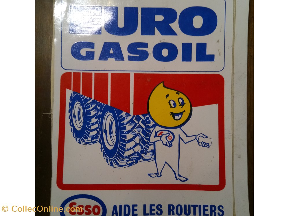 Autocollant ESSO divers autocollant esso