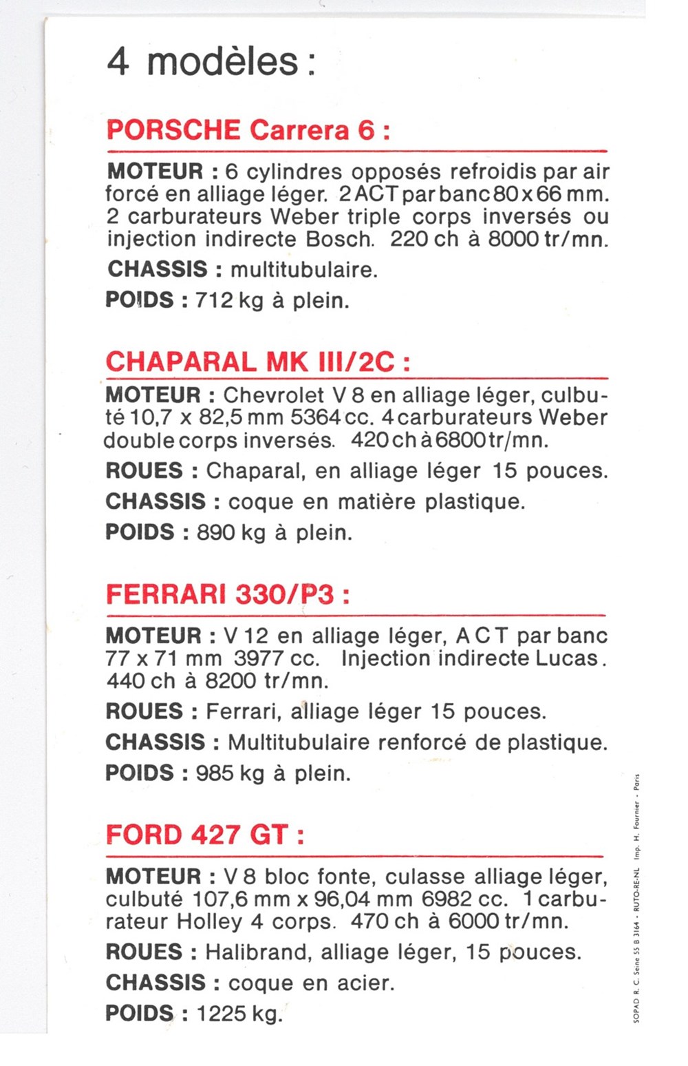 Flyer offert par Ricoré à la fin des années 60. Série de 4 transports flyer offert par ricore a la fin des annees 60 serie de 4