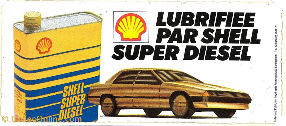 Autocollant\Pétrolier\Shell objets publicitaires autocollant petrolier shell