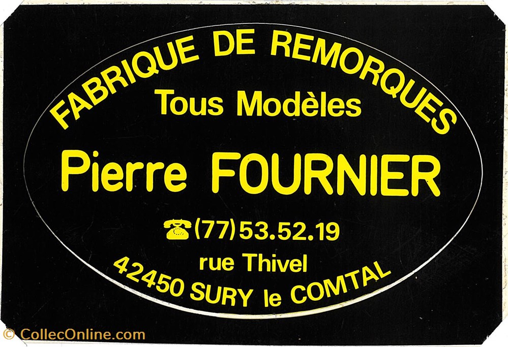objets publicitaires autocollant constructeur remorque