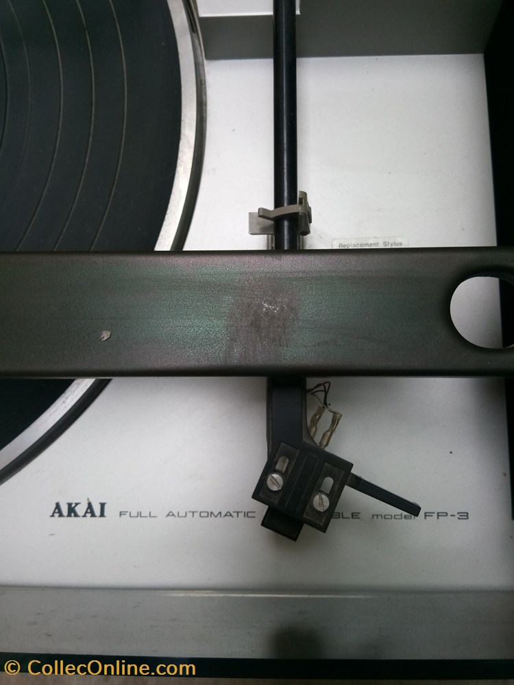 Platine tourne disque Akai FP3 3 electro vintage electrophones platine tourne disque akai fp3