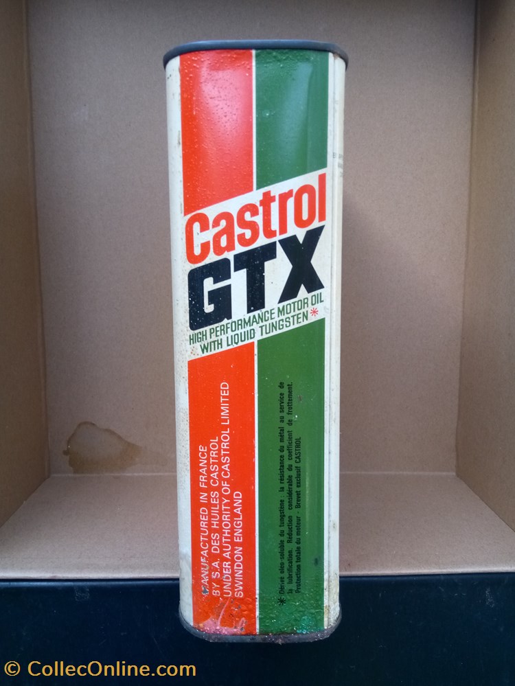 transports voiture bidons huile metal petrolier castrol