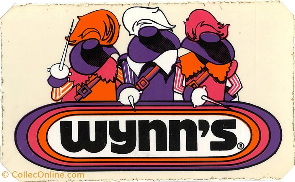 objets publicitaires autocollant petrolier wynn s