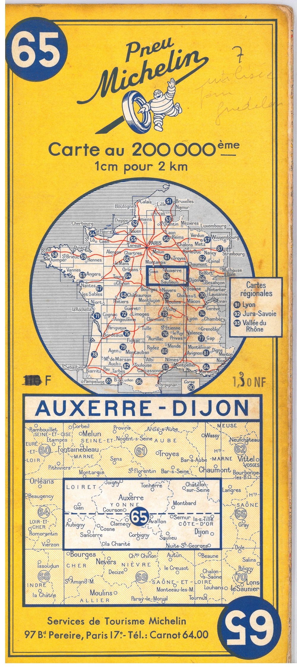 Documents\cartes routières\Michelin anciens documents cartes routieres michelin