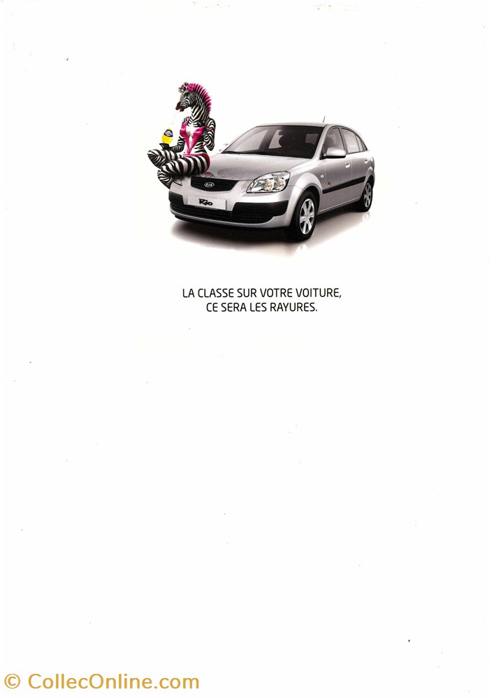 Carte postale Kia RIO diver carte postale kia rio